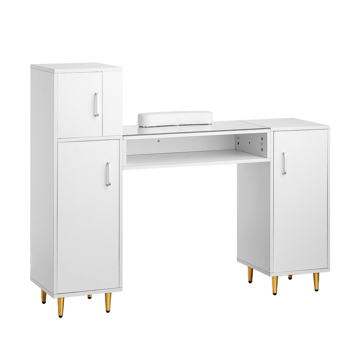 Maniküre-Tisch-Nagel-Schreibtisch-Make-up-Ankleidestation mit Handballenauflage