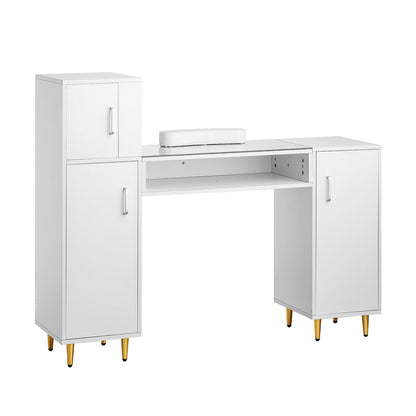 Maniküre-Tisch-Nagel-Schreibtisch-Make-up-Ankleidestation mit Handballenauflage