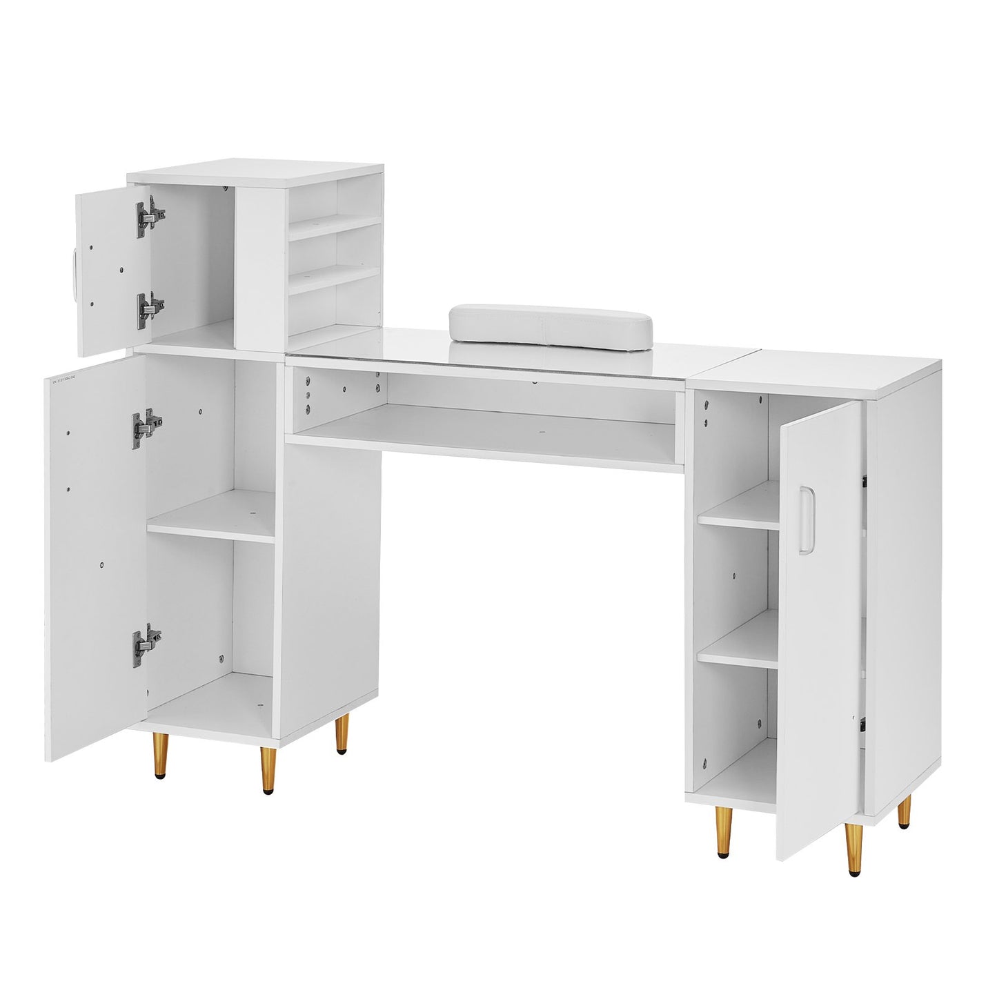 Maniküre-Tisch-Nagel-Schreibtisch-Make-up-Ankleidestation mit Handballenauflage