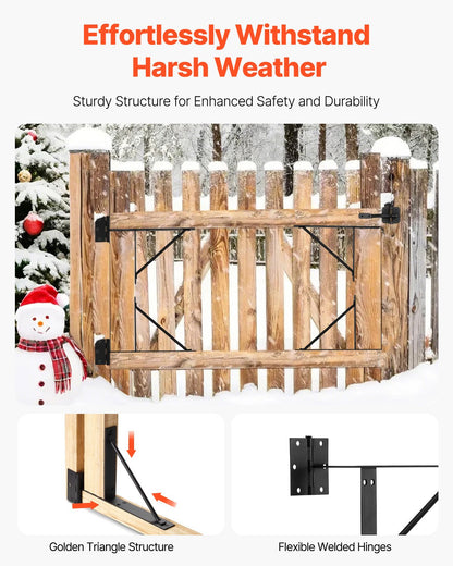 Gate Hörn Brace Bracket Anti Sag Gate Frame Hardware Kit för Stall Gate