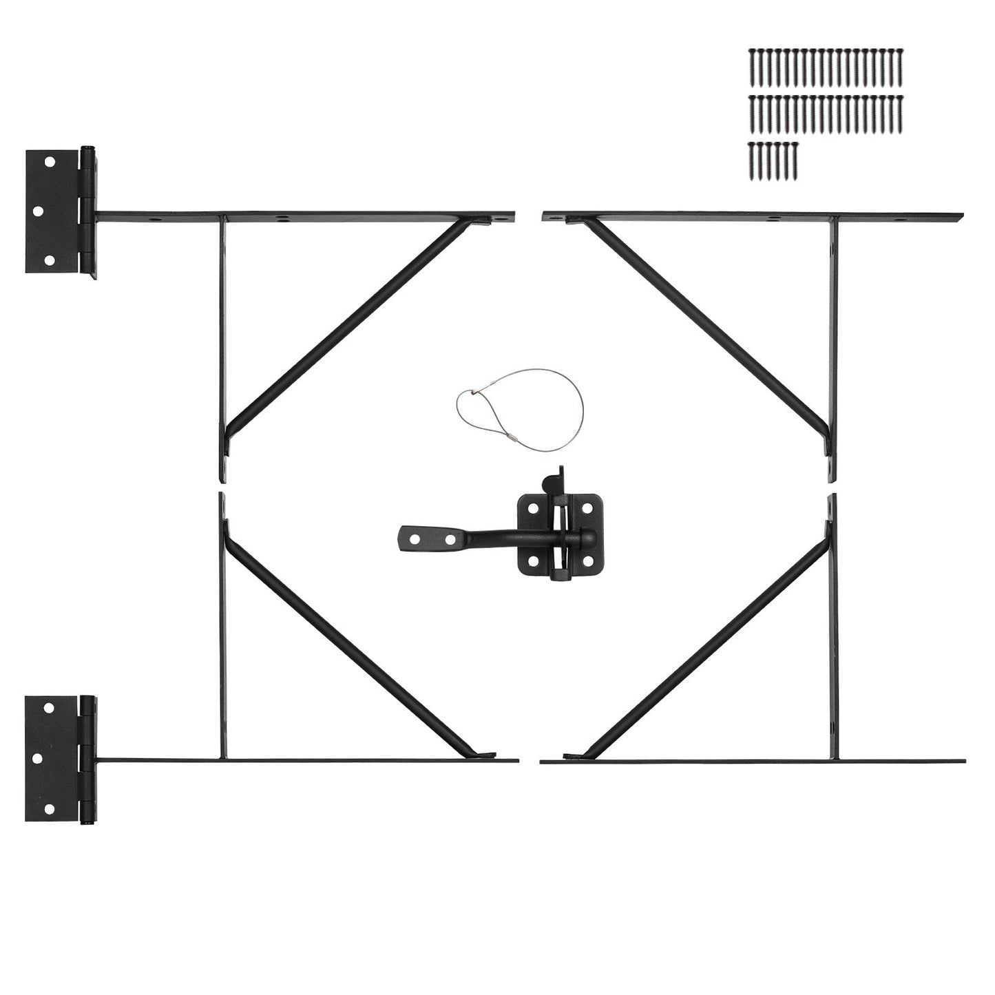 Gate Hörn Brace Bracket Anti Sag Gate Frame Hardware Kit för Stall Gate