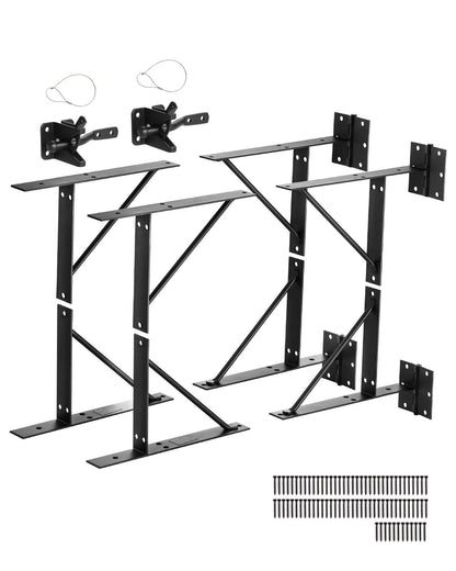 Gate Corner Brace Bracket 2 Set Anti Sag Gate Frame Hardware Kit Järn