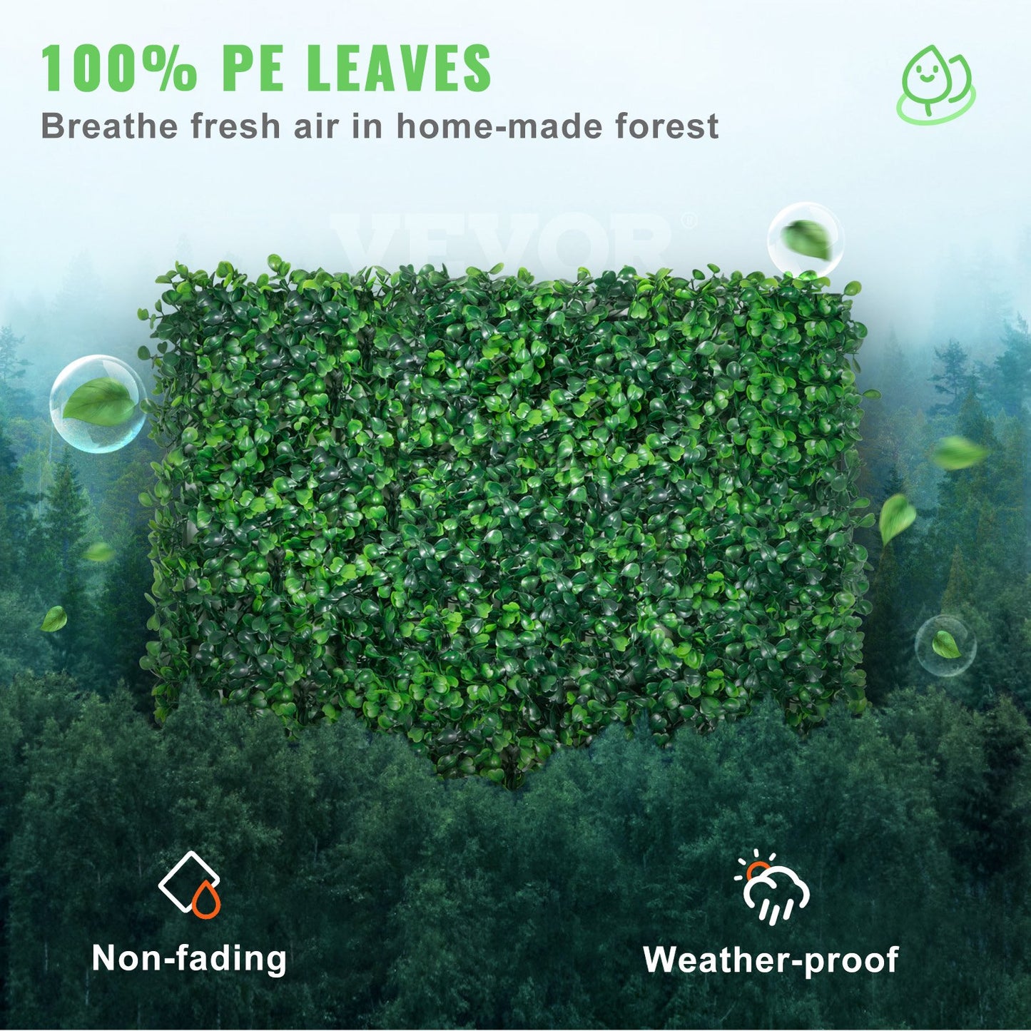 12PCS 20x20inch Artificial Boxwood Panels,Boxwood Hedge Wall Panels,Artificial Grass Backdrop Wall 1.6\",Privacy Hedge Screen UV Protected for Outdoor Indoor Garden Fence Backyard