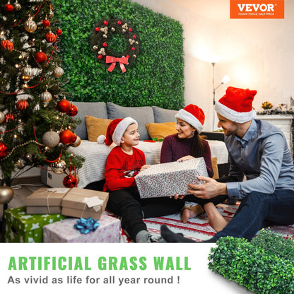 12pcs Artificial Boxwood Panel UV Boxwood Hedge Wall Panels Artificial Grass Background Wall 24X16" 4cm Green Grass Wall Fake Hedge for Decor Privacy Fence Indoor Outdoor Garden Backyard
