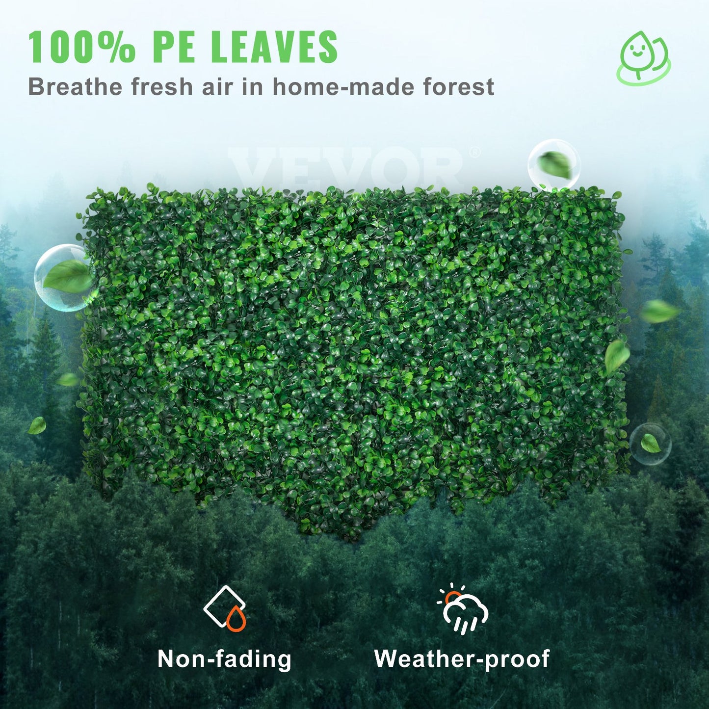 12PCS 24\"x16\" Grass Wall Panels for 32 SQ Feet, Boxwood Hedge Wall Panels, Artificial Grass Backdrop Wall 1.6\", Privacy Hedge Screen UV Protected for Outdoor Indoor Garden Fence Backyard