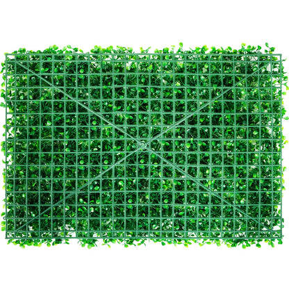 Artificial Boxwood Panel UV 8pcs Boxwood Hedge Wall Panels Artificial Grass Background Wall 24X16" 4cm Green Grass Wall, Fake Hedge for Decor Privacy Fence Indoor Outdoor Garden Backyard