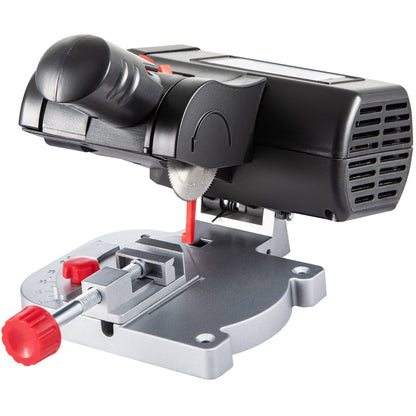 Mini Miter Cut-off Chop Saw, Two 2-5/16\" Blade of Steel and Resin with 1/2inch Cutting Depth, 0-45° Benchtop Miter Saw for Copper, Aluminum, Wood, Zinc in Hobby Craft