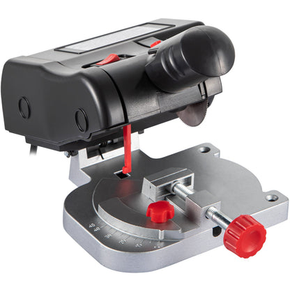 Mini Miter Cut-off Chop Saw, Two 2-5/16\" Blade of Steel and Resin with 1/2inch Cutting Depth, 0-45° Benchtop Miter Saw for Copper, Aluminum, Wood, Zinc in Hobby Craft