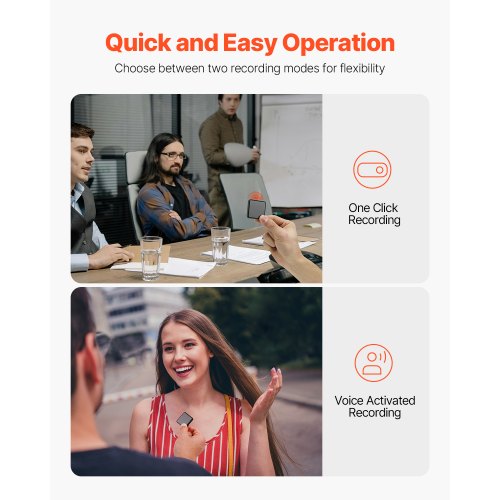 Mini-Digital-Sprachaufzeichnungsgerät mit magnetischem Aufnahmegerät zum Zuhören