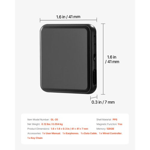 Mini-Digital-Sprachaufzeichnungsgerät mit magnetischem Aufnahmegerät zum Zuhören