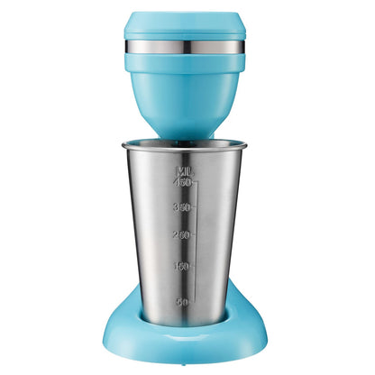 Milkshake Maker, 100W Milk Shake Maker Mixer, Single Head Drink Mixer Blender Machine, Dual-Speed Adjustment Milkshake Blender with Stainless Steel Cup, for Home, Kitchen, Bar & Beverage Shop