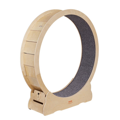 Cat Exercise Wheel, Large Cat Treadmill Wheel for Indoor Cats, 52 Inch Cat Running Wheel with Removable Mat and Cat Teaser for Running/Walking/Exercise, Suitable for Most Cats