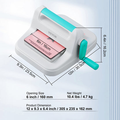 Manuelle Stanz- und Prägemaschine, 15,2 cm Öffnung, für Kunsthandwerk, Scrapbooking