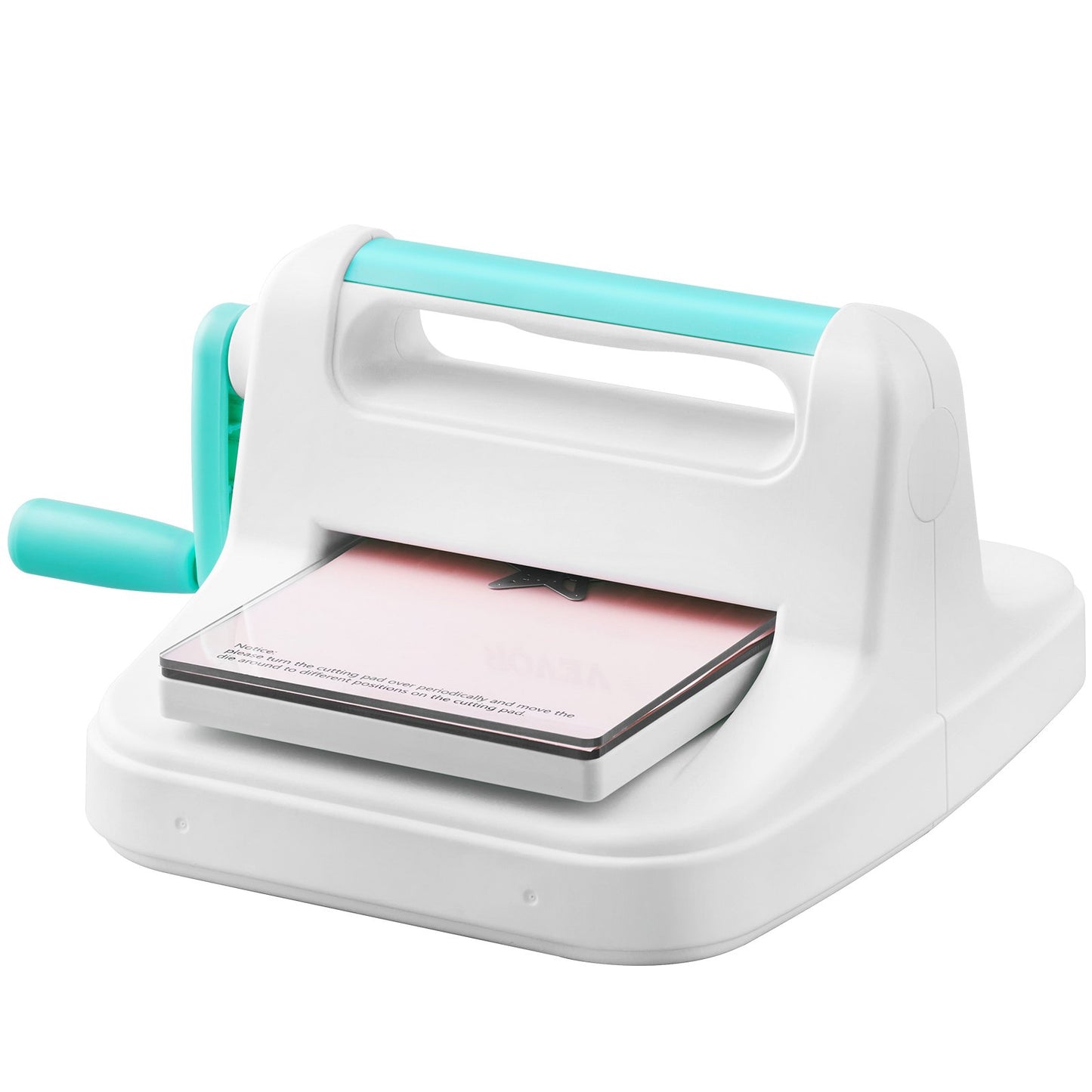 Manual Die Cutting & Embossing Machine, Portable Cut Machines, 6 inch Opening Scrapbooking Machine Full Kit Included, For Arts & Crafts, Scrapbooking, Card Making and Crafting, White