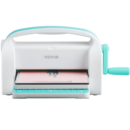 Manual Die Cutting & Embossing Machine, Portable Cut Machines, 9 inch Opening Scrapbooking Machine Full Kit Included, For Arts & Crafts, Scrapbooking, Card Making and Crafting, White