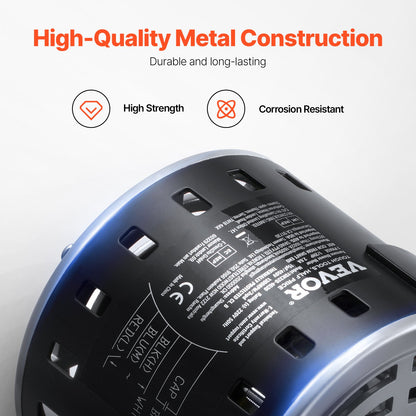 1/2 PS Ofenlüftermotor, 220 V, 2,6 A, 1300 U/min, 3 Geschwindigkeiten, 15 μF/450 V Kondensator