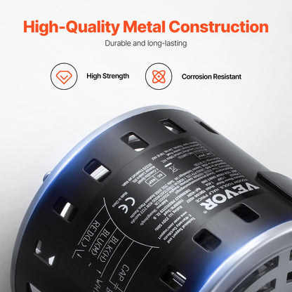 1/5 PS Ofenlüftermotor 220 V 1,45 A 1100 U/min 3-Gang 8 μF/450 V Kondensator