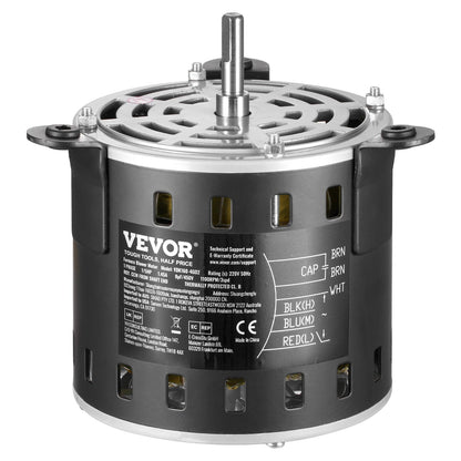 1/5 PS Ofenlüftermotor 220 V 1,45 A 1100 U/min 3-Gang 8 μF/450 V Kondensator