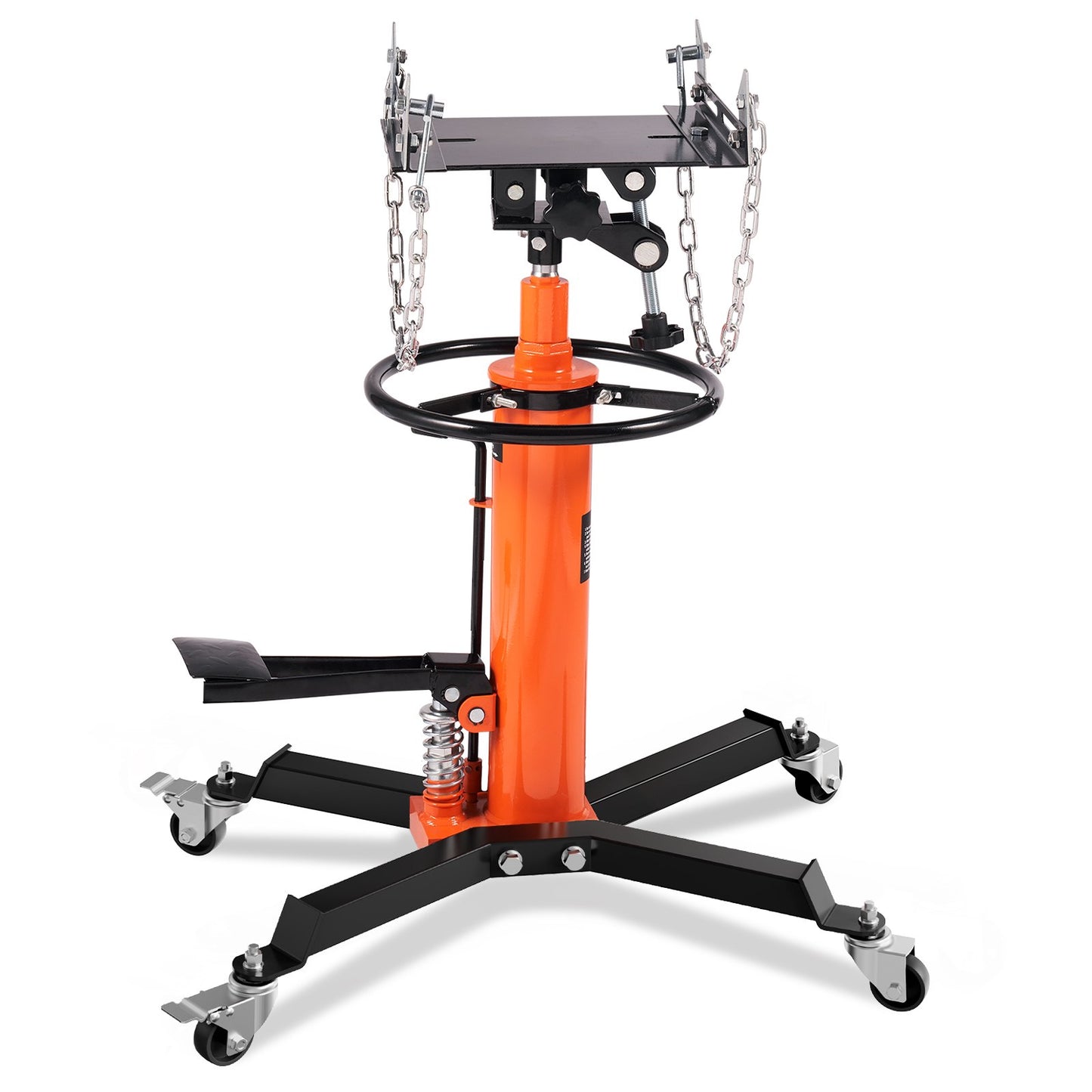 Getriebeheber, 1322 Pfund (600 kg) hydraulischer Teleskop-Getriebeheber, 32"-67" High-Lift-Bodenheberständer mit Fußpedal, 360°-Schwenkrad, hydraulischer Getriebeheber für Garage/Werkstatt