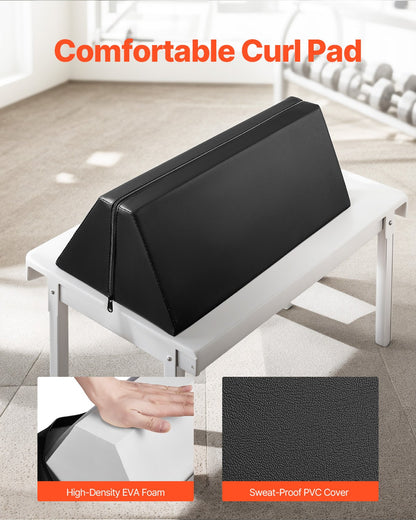 Preacher Curl Pad Portable Weight Bicep Arm Curler Attachment Home Gym