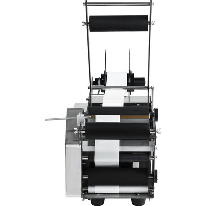 MT-50 halbautomatische Etikettiermaschine für runde Flaschen, einstellbare Etikettiermaschine 50 Stück/min Etikettenapplikator für Flaschen 12-90 mm