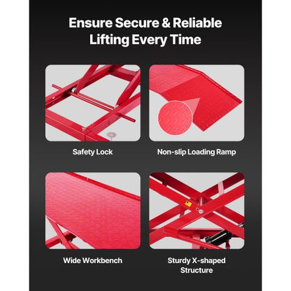 1000lbs hydraulisk domkraft för motorcykel, lyftstativ för dirt street-motorcykel, ATV |  EU