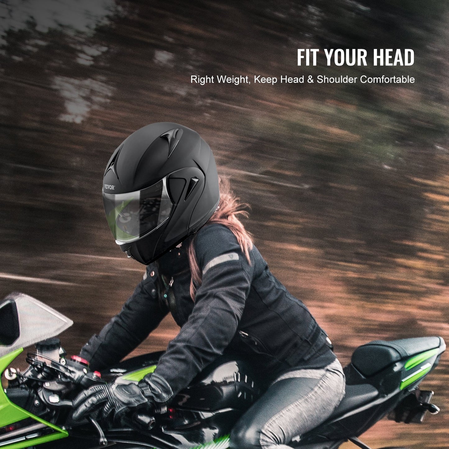 Unmasked Motorradhelm Motocross Helm mit Bluetooth Slot