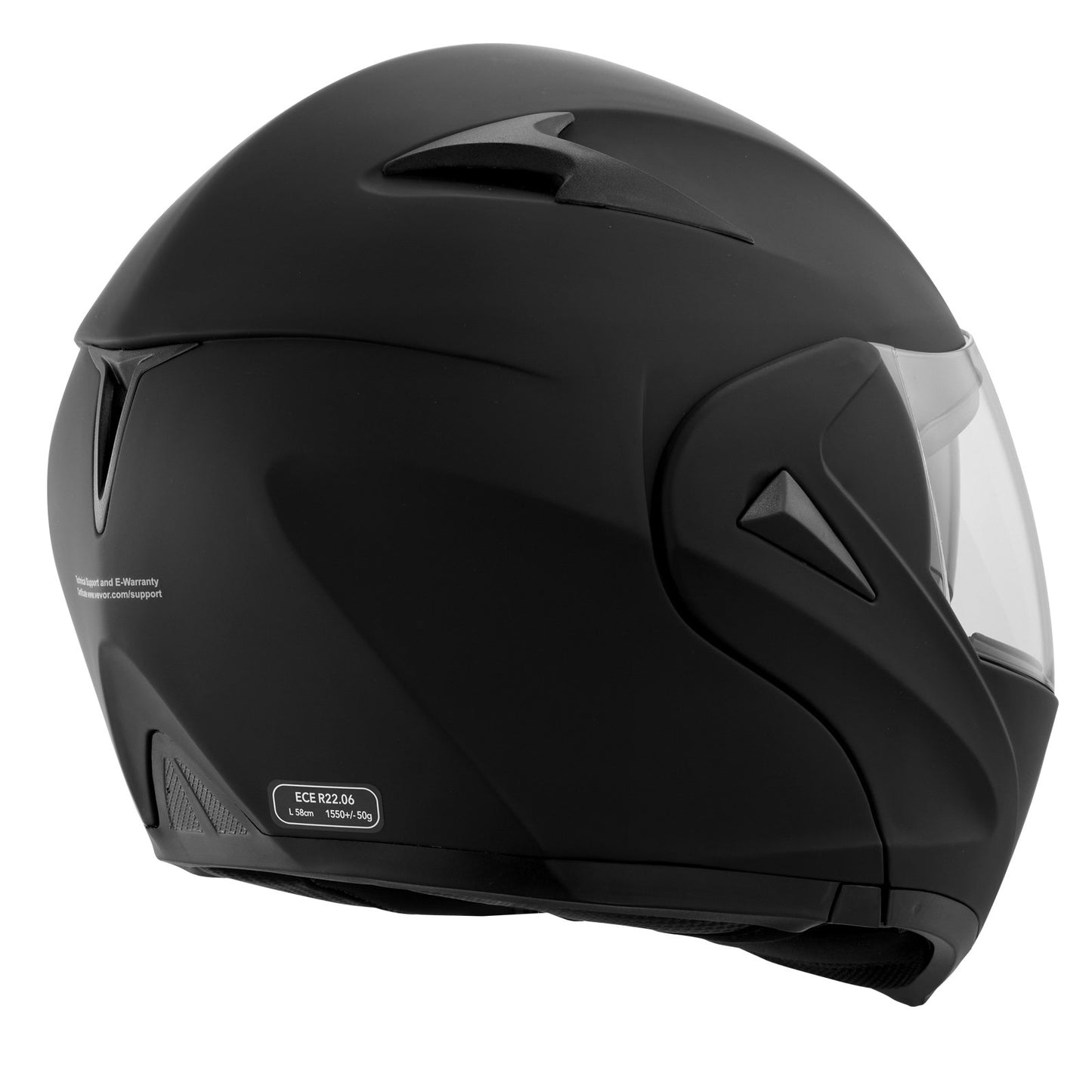 Unmasked Motorradhelm Motocross Helm mit Bluetooth Slot