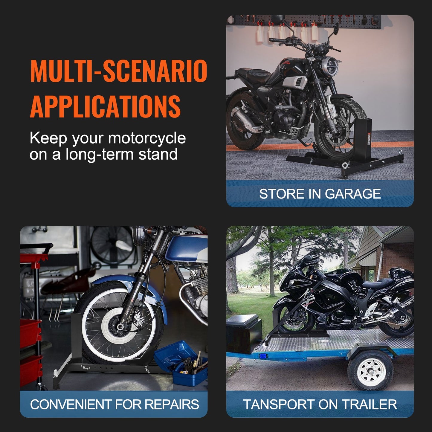 Motorradständer Vorderradkeil oder Originalreifen Größe 15