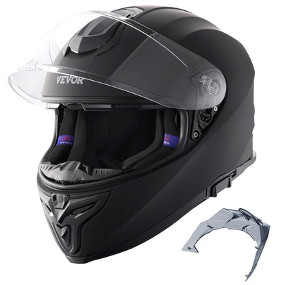 Full Face Motorcykelhjälm Motocrosshjälm med Bluetooth Slot