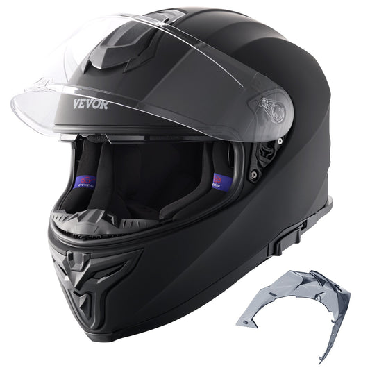 Full Face Motorcykelhjälm Motocrosshjälm med Bluetooth Slot