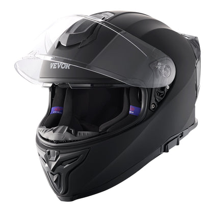 Full Face Motorcykelhjälm Motocrosshjälm med Bluetooth Slot