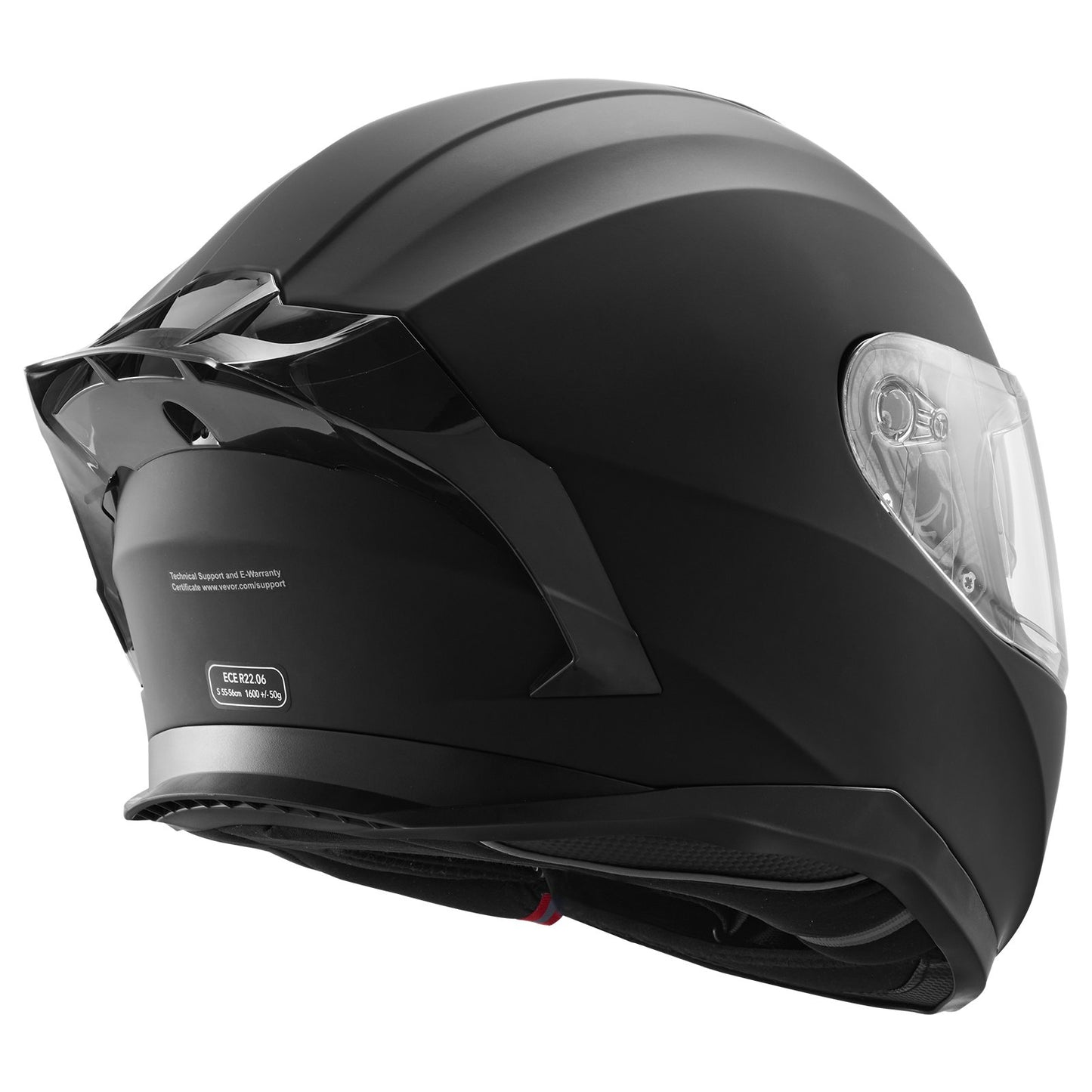 Full Face Motorcykelhjälm Motocrosshjälm med Bluetooth Slot