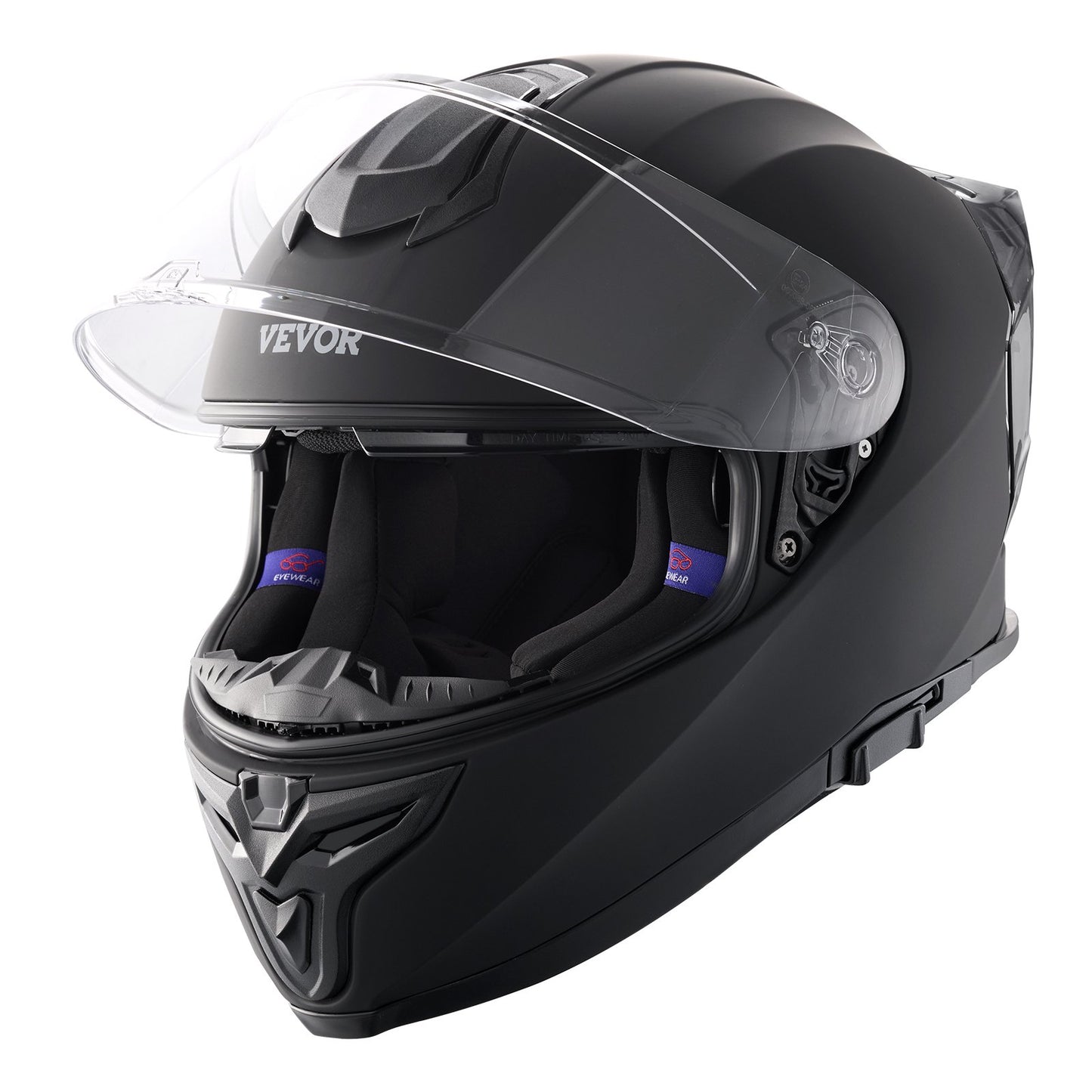 Full Face Motorcykelhjälm Motocrosshjälm med Bluetooth Slot
