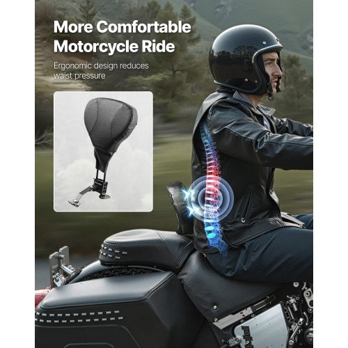 Motorrad Sissy Bar, Rückenlehne, für Harley Touring Modelle 2009-2024