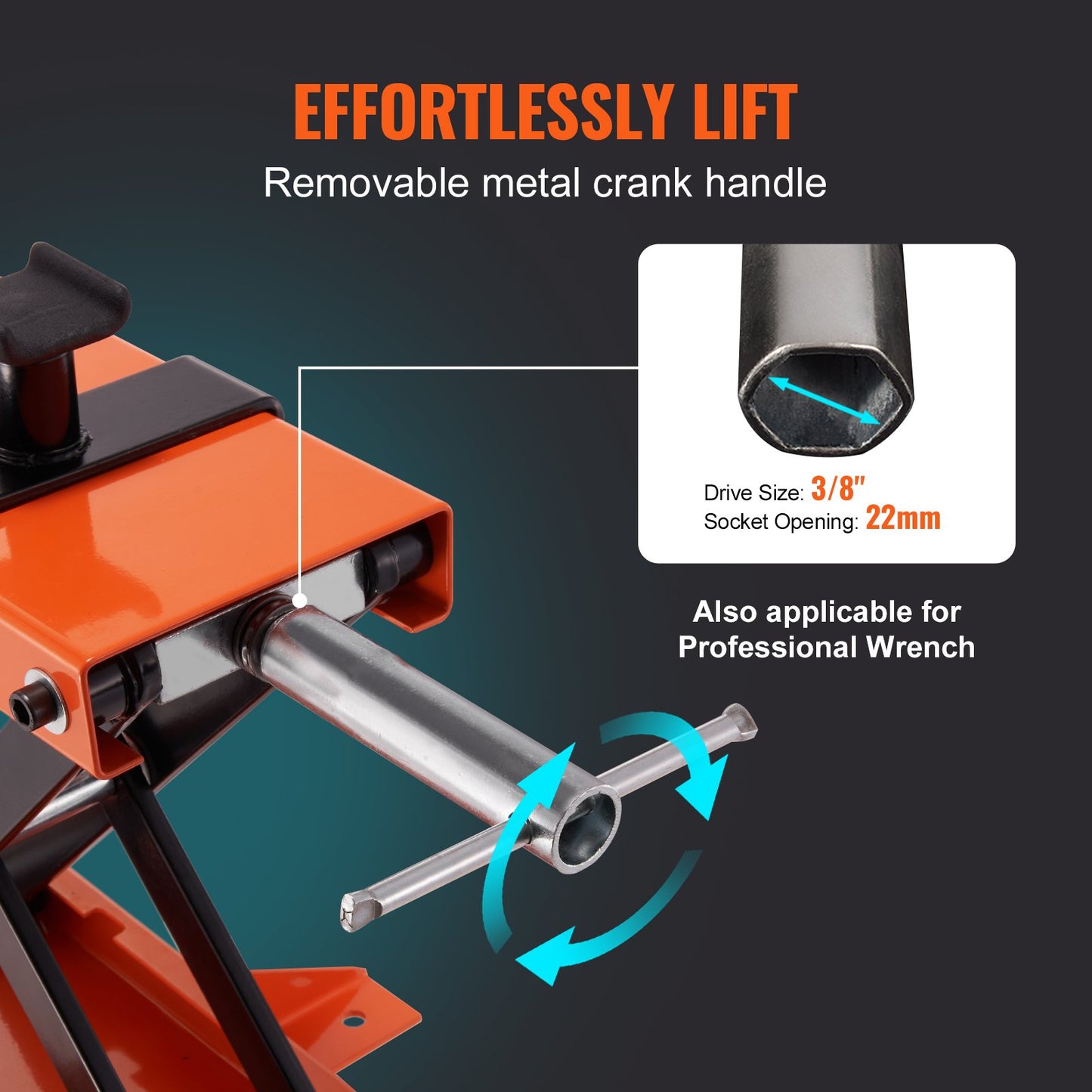 Motorcycle Lift, 500 kg Motorcycle Center Scissor Lift Jack with Saddle & Safety Pin, Steel Motorcycle Jack Hoist Stand for Street Bikes, Cruiser Bikes, Touring Motorcycles