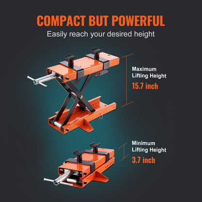 Motorradhebebühne Scherenwagenheber 1100 lb mit Sattel ATV Lift Dirt Bike