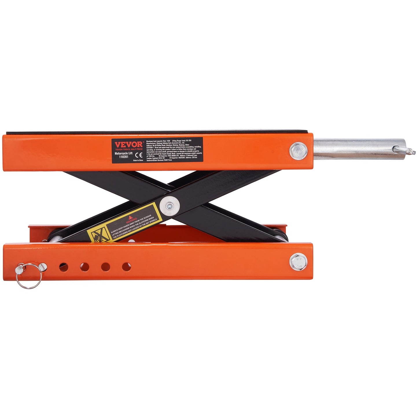 Motorrad-Scherenwagenheber, 1100 £, breiter Reifenheberständer für Geländefahrzeuge, Fahrräder