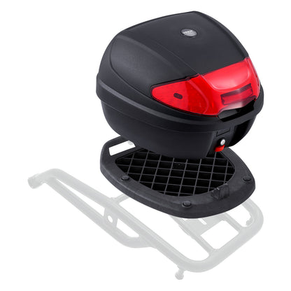 38L Motorrad-Topcase Universal Motorradheck mit reflektierendem Panel