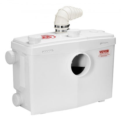 Zerhackerpumpe, 1200 W, 48 GPM Durchfluss, 33 Fuß Hubhöhe für Toilette, Kellerspüle | EU