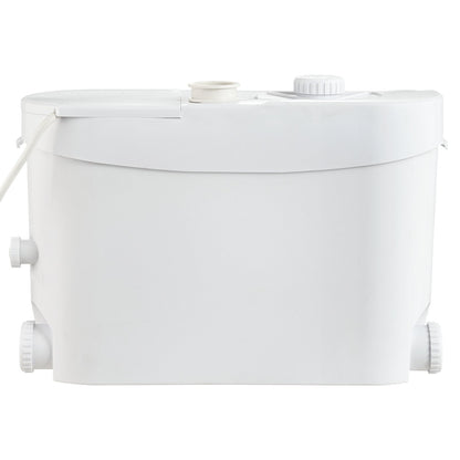 Zerkleinerer-Abwasserpumpe, Keller-Zerkleinererpumpe, 700 W, 9600 l/h Durchfluss, 10 m Auslasskopf, 99 % antimikrobiell wirksam, mit 3 Wassereinlässen für Toilette, Keller, Küche, Waschbecken, Badewanne, Kanalisation, Geschirrspüler