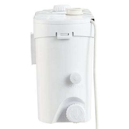 Zerkleinerer-Abwasserpumpe, Keller-Zerkleinererpumpe, 700 W, 9600 l/h Durchfluss, 10 m Auslasskopf, 99 % antimikrobiell wirksam, mit 3 Wassereinlässen für Toilette, Keller, Küche, Waschbecken, Badewanne, Kanalisation, Geschirrspüler