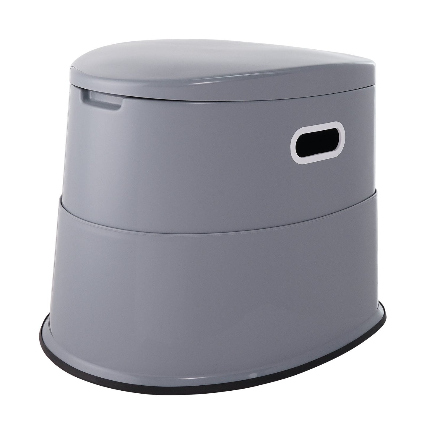 Portable Camping Toilet Inner Bucket with Lid Phone Shelf and Paper Holder