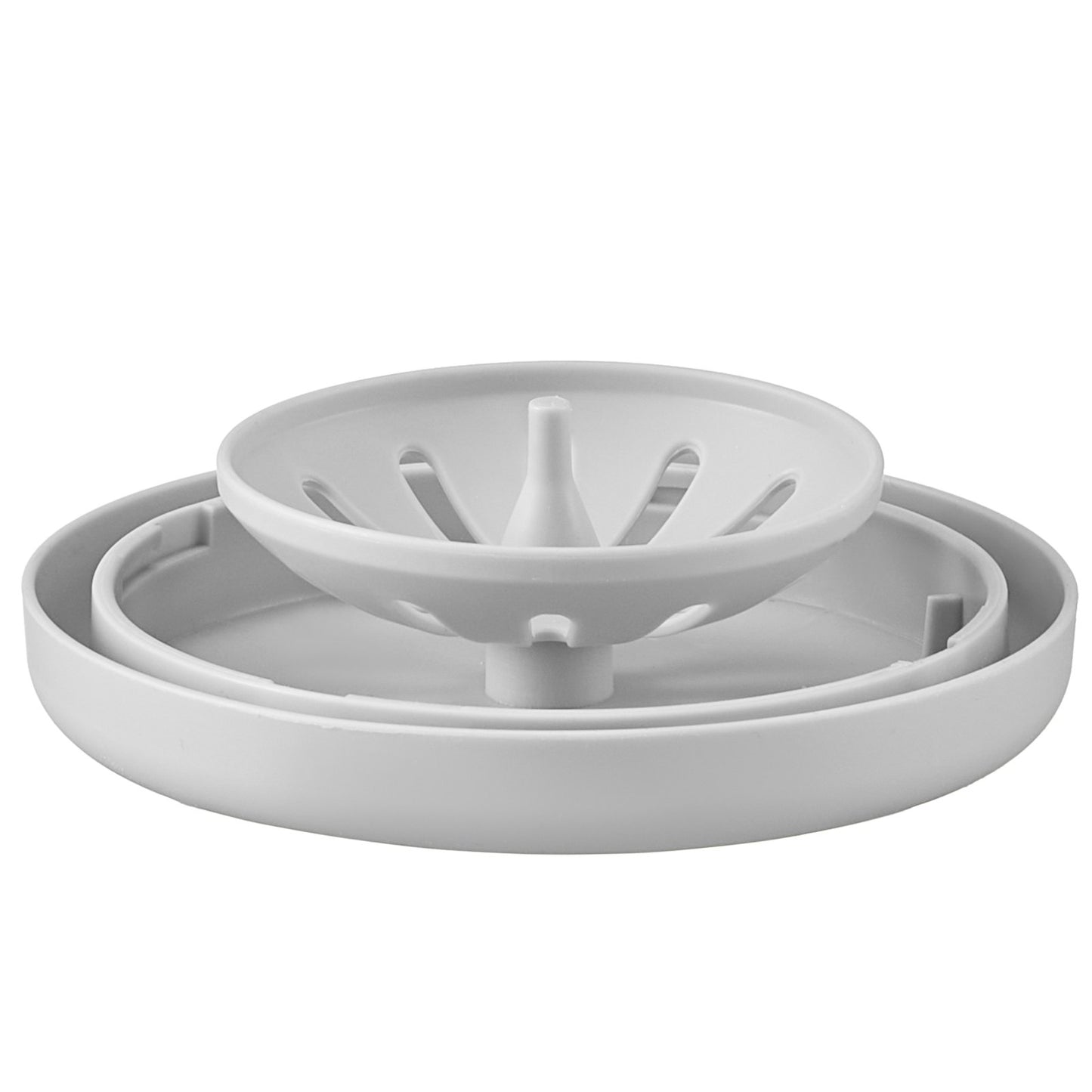 Toilet Brush and Holder Set, Toilet Bowl Brush and Holder with Comfortable PP Handle, Compact Bathroom Scrubber Cleaner, Deep Cleaning and Drip-Proof, for Bathroom, RV & Toilets (White & Grey)