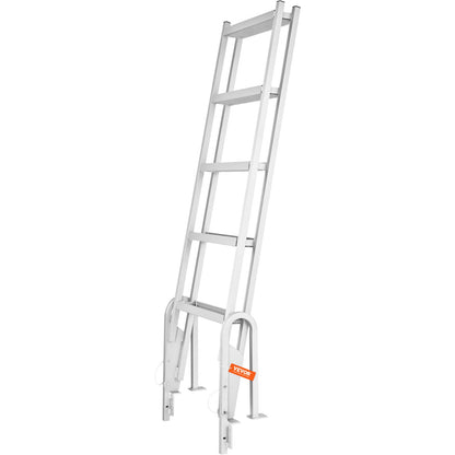Aluminum Docking Ladder Folding Boat Docking Ladder 5 Steps with 350 Pound Load