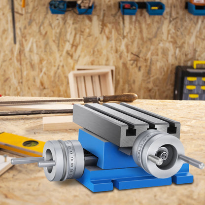 Milling Working Table - 7.3 X 4 Inch Worktable - Compound Slide Table Milling Working Cross Table Machine for All Drill Stands Bench Drilling Milling Machine (7.3" X 4")