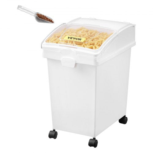 Rice Storage Container, 6.6Gallon/25L x3 Capacity Large Dog Food Dispenser Bin, Kitchen Ingredient Grain Cereal Flour Bin, Pet food Containers with Wheels, 3 Scoops, and Airtight Lid, 3 Pack