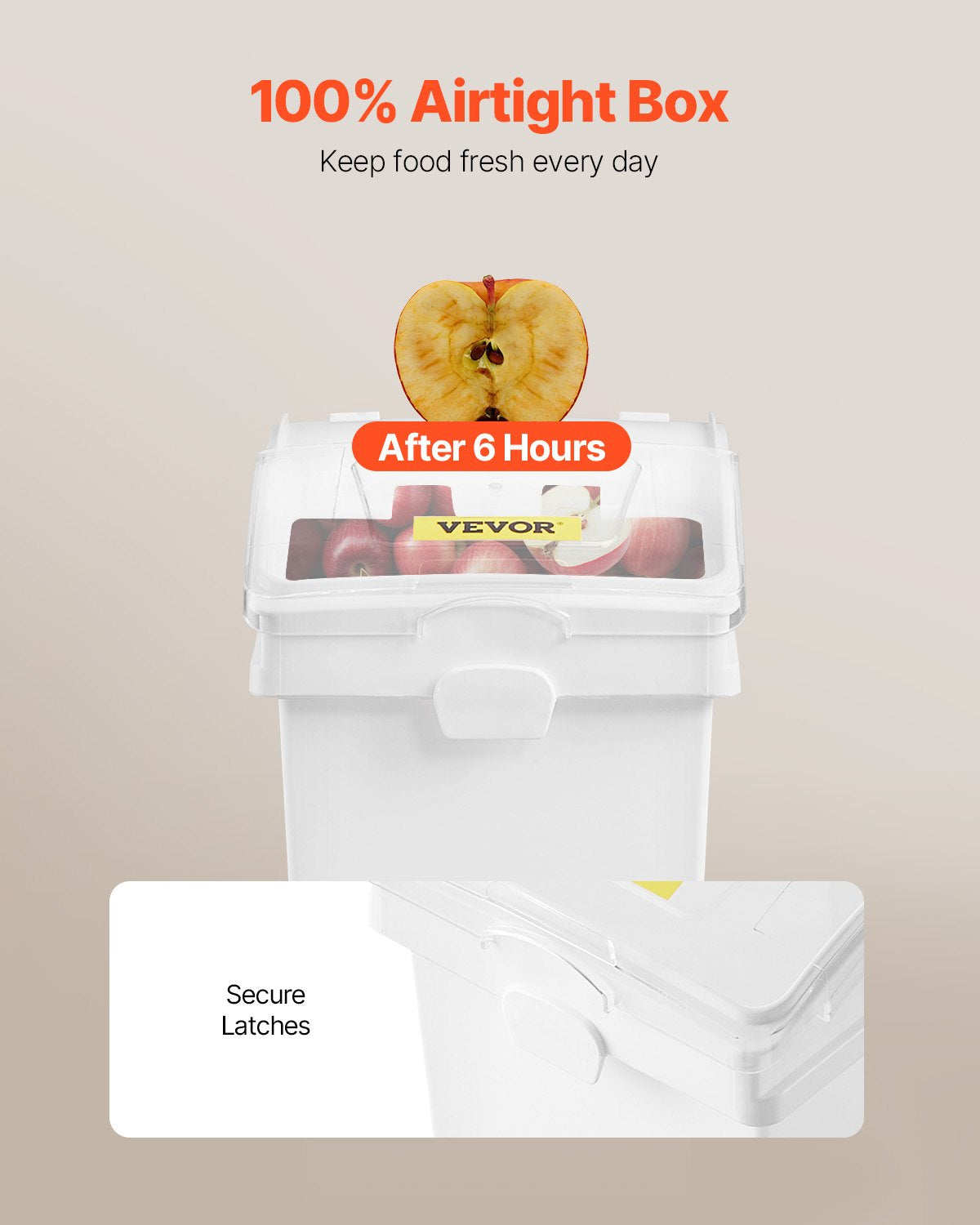 Rice Storage Container, 6.6Gallon/25L x3 Capacity Large Dog Food Dispenser Bin, Kitchen Ingredient Grain Cereal Flour Bin, Pet food Containers with Wheels, 3 Scoops, and Airtight Lid, 3 Pack