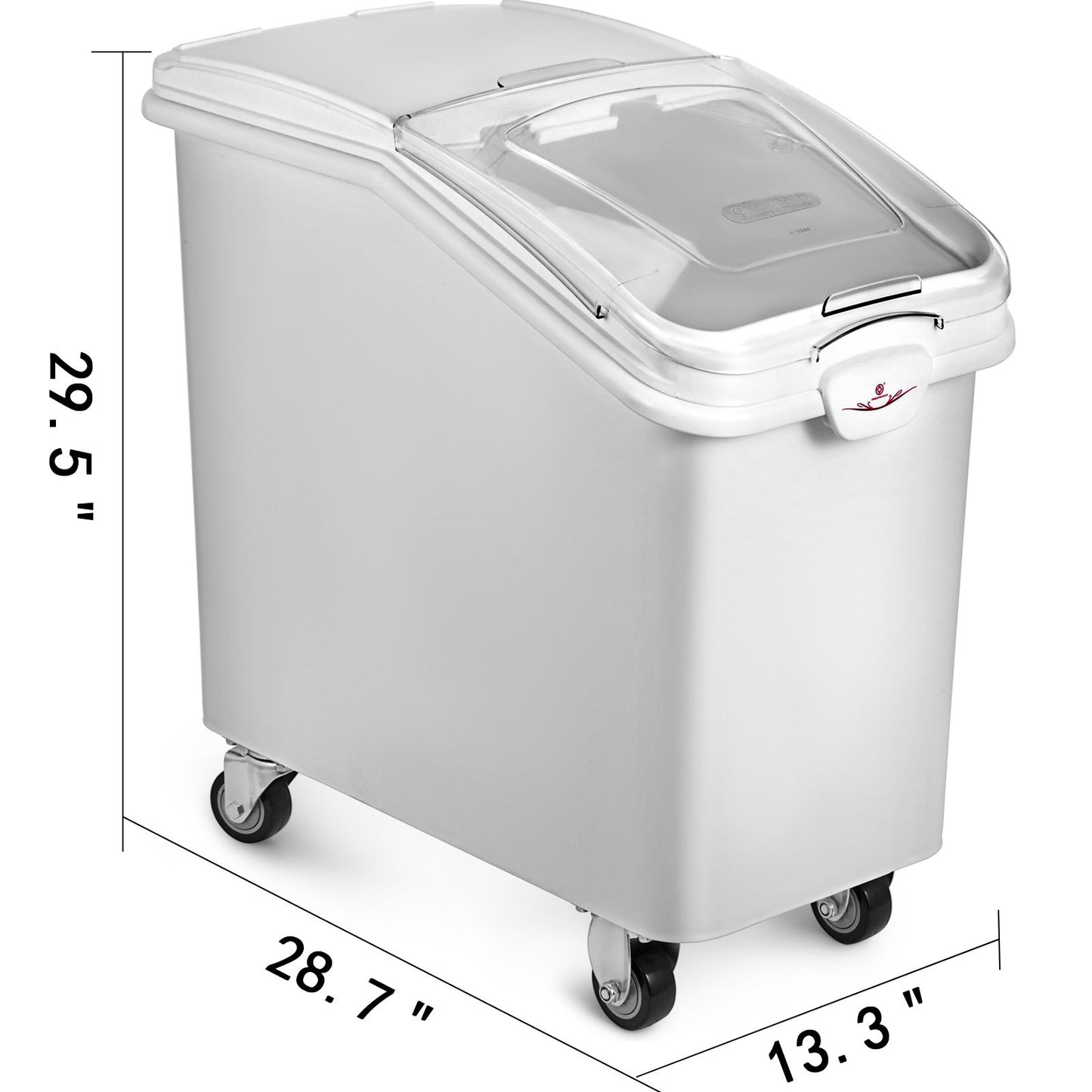 2x Ingredient Bin With Casters 21 Gallon Food Safe Restaurant Kitchen Flour Bins