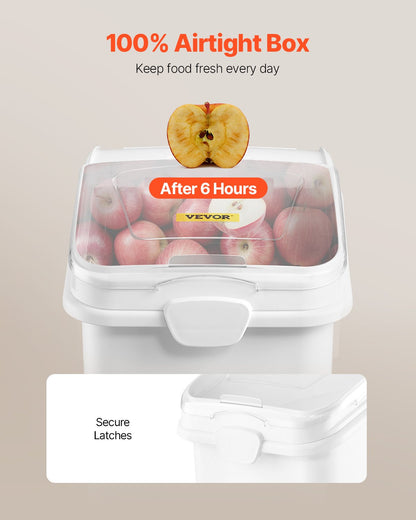 Rice Storage Container, 27Gallon/100L Capacity Large Dog Food Dispenser Bin, Kitchen Ingredient Grain Cereal Flour Bin, Pet food Containers with Wheels, Scoop, and Airtight Lid, 1 Pack